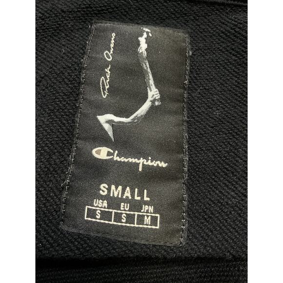 Rick Owens x Champion Black French Terry Hoodie - Size S - Picture 5 of 5